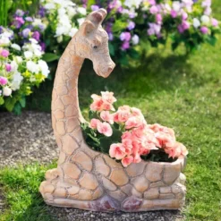 Northlight Giraffe Outdoor Ceramic Garden Planter - 17"