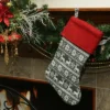 Northlight 19" Festive Grey, White And Red Snowflakes & Reindeer Knit Christmas Stocking 2 Northlight 19" Festive Grey, White And Red Snowflakes & Reindeer Knit Christmas Stocking -Northlight GUEST eceb6702 75f2 4cc3 8e77 9fc841ab2fa4