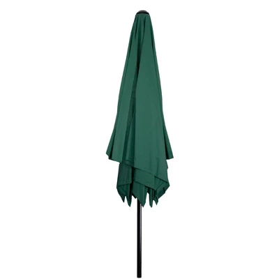 Northlight 8.5ft Outdoor Patio Lotus Umbrella With Hand Crank, Green 6 Northlight 8.5ft Outdoor Patio Lotus Umbrella With Hand Crank, Green - Image 4