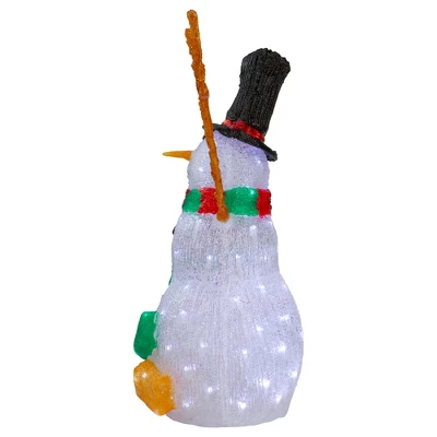 Northlight Lighted Commercial Grade Acrylic Snowman Outdoor Christmas Decoration - 23" 5 Northlight Lighted Commercial Grade Acrylic Snowman Outdoor Christmas Decoration - 23" - Image 3