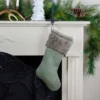 Northlight Burlap Christmas Stocking With Faux Fur Cuff - 20" - Green 2 Northlight Burlap Christmas Stocking With Faux Fur Cuff - 20" - Green -Northlight GUEST f027afeb be93 4a26 a0ac 0f830e7581da
