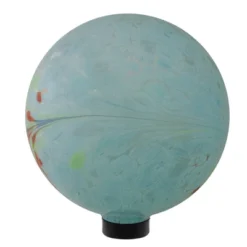 Northlight 10" Blue Hand Painted Feather Design Outdoor Garden Gazing Ball -Northlight GUEST f1046a1c 789d 4a49 a0e9 0f016f81045b