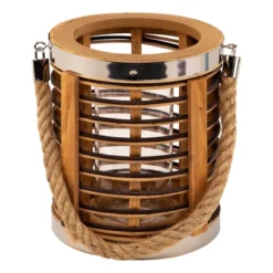 Northlight Rattan Glass Candle Lantern With Jute Handle - 7.5" 25 Northlight Rattan Glass Candle Lantern With Jute Handle - 7.5" -Northlight GUEST f11e4e8a 5ca8 41e7 9d39 206bcda3b18a