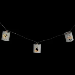 Northlight 10 B/O LED Warm White Metal Lantern Christmas Lights - 6.25' Clear Wire -Northlight GUEST f12e7695 a691 4970 adb5 4ed63c683bab