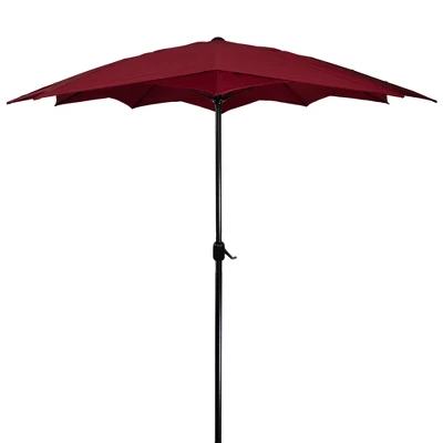 Northlight 8.85ft Outdoor Patio Lotus Umbrella With Hand Crank, Burgundy 5 Northlight 8.85ft Outdoor Patio Lotus Umbrella With Hand Crank, Burgundy - Image 3
