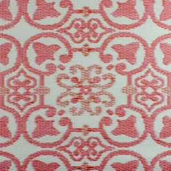 Northlight 4' X 6' Pink And Cream Floral Design Rectangular Outdoor Area Rug -Northlight GUEST f1aef202 2098 4dd6 8952 9c4850c3806d