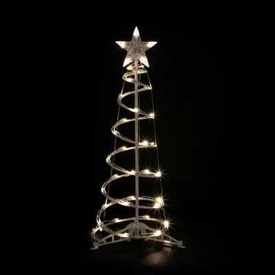 Northlight LED Lighted Spiral Outdoor Christmas Trees - 3' And 4' - Warm White Lights - Set Of 2 6 Northlight LED Lighted Spiral Outdoor Christmas Trees - 3' And 4' - Warm White Lights - Set Of 2 - Image 4