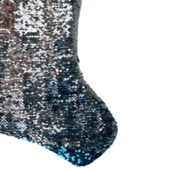 Northlight 22.75" Sky Blue And Silver Reversible Sequined Christmas Stocking With Faux Fur Cuff 8 Northlight 22.75" Sky Blue And Silver Reversible Sequined Christmas Stocking With Faux Fur Cuff -Northlight GUEST f3a54f64 0f67 4a12 811c d3fa9ee5e0a9