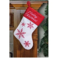 Northlight 15.25" Red And White Snowflake Embroidered Christmas Stocking 7 Northlight 15.25" Red And White Snowflake Embroidered Christmas Stocking -Northlight GUEST f542a3f0 6c22 4748 88e6 c60091b7c57b