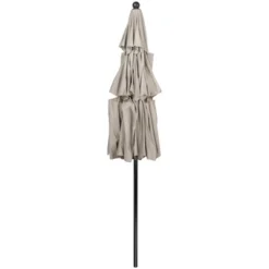 Northlight 9.75ft Outdoor Patio Market Umbrella With Hand Crank And Tilt, Beige -Northlight GUEST f56d9a17 06ec 4457 aecd bd91dcce7931