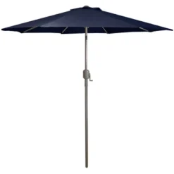 Northlight 9ft Outdoor Patio Market Umbrella With Hand Crank And Tilt, Navy Blue -Northlight GUEST f57a5055 d143 4a16 bf29 8850a9999138