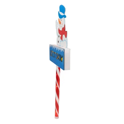 Northlight 28.5" Lighted Snowman 'LET IT SNOW' Christmas Lawn Stake - Clear Lights 3 Northlight 28.5" Lighted Snowman 'LET IT SNOW' Christmas Lawn Stake - Clear Lights