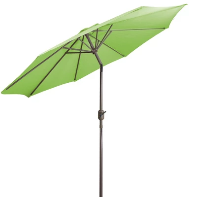 Northlight 9ft Outdoor Patio Market Umbrella With Hand Crank And Tilt, Lime Green 7 Northlight 9ft Outdoor Patio Market Umbrella With Hand Crank And Tilt, Lime Green - Image 5