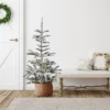 Northlight Real Touch™️ Pre-Lit Slim Flocked Nordmann Fir Artificial Christmas Tree - 4.5' - Warm Clear LED Lights 2 Northlight Real Touch™️ Pre-Lit Slim Flocked Nordmann Fir Artificial Christmas Tree - 4.5' - Warm Clear LED Lights -Northlight GUEST f9fb5d8b 6c7c 41b1 80f3 bd91e043baf1