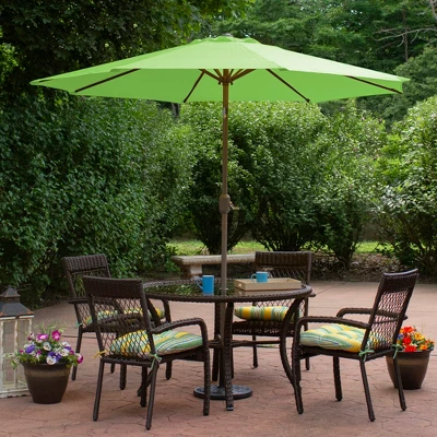 Northlight 9ft Outdoor Patio Market Umbrella With Hand Crank And Tilt, Lime Green 3 Northlight 9ft Outdoor Patio Market Umbrella With Hand Crank And Tilt, Lime Green
