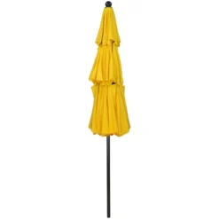 Northlight 9.75ft Outdoor Patio Market Umbrella With Hand Crank And Tilt, Yellow -Northlight GUEST fad4868f 6e85 42a8 81a7 97cc2ae4b3a7