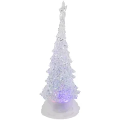 Northlight LED Lighted Acrylic Christmas Tree Decoration - 10.5" - Multi-Color Lights -Northlight GUEST fd2d4622 7223 406e bd84 dfca792eb7f3