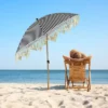 Northlight Striped Outdoor Macrame Boho Beach Market Umbrella With Tilt- 6.5' - Black And White 1 Northlight Striped Outdoor Macrame Boho Beach Market Umbrella With Tilt- 6.5' - Black And White -Northlight GUEST fd56fecd 9fae 4fb1 8946 023754a290d5