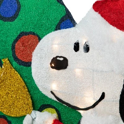 Northlight 32" LED Lighted Peanuts Snoopy And Christmas Tree Outdoor Decoration - Clear Lights 6 Northlight 32" LED Lighted Peanuts Snoopy And Christmas Tree Outdoor Decoration - Clear Lights - Image 4