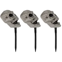 Northlight Set Of 3 Skull Stakes Outdoor Yard Halloween Decorations -Northlight GUEST fef6b188 4547 4b0c 97b2 01564ae43a2e