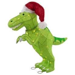 Northlight LED Lighted Tinsel Santa T-Rex Dinosaur Outdoor Christmas Decoration - 30" - Warm White 8 Northlight LED Lighted Tinsel Santa T-Rex Dinosaur Outdoor Christmas Decoration - 30" - Warm White -Northlight GUEST ff177b46 7532 42fb a67a 9e5dc2eb2dcc