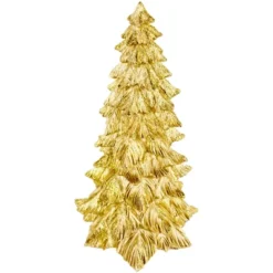 Northlight Metallic Woodland Layered Christmas Tree Decoration - 9.5" - Gold Finish -Northlight GUEST ff390bb1 084b 4c68 a445 4140dc899153